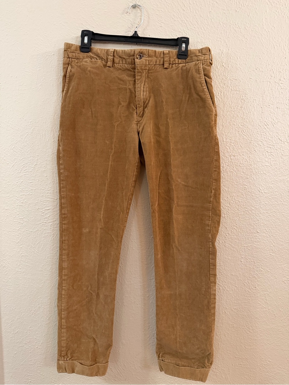 Bills Khakis tan corduroy flat front pants